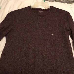 Men’s long sleeve thermal Henley shirt brand new.